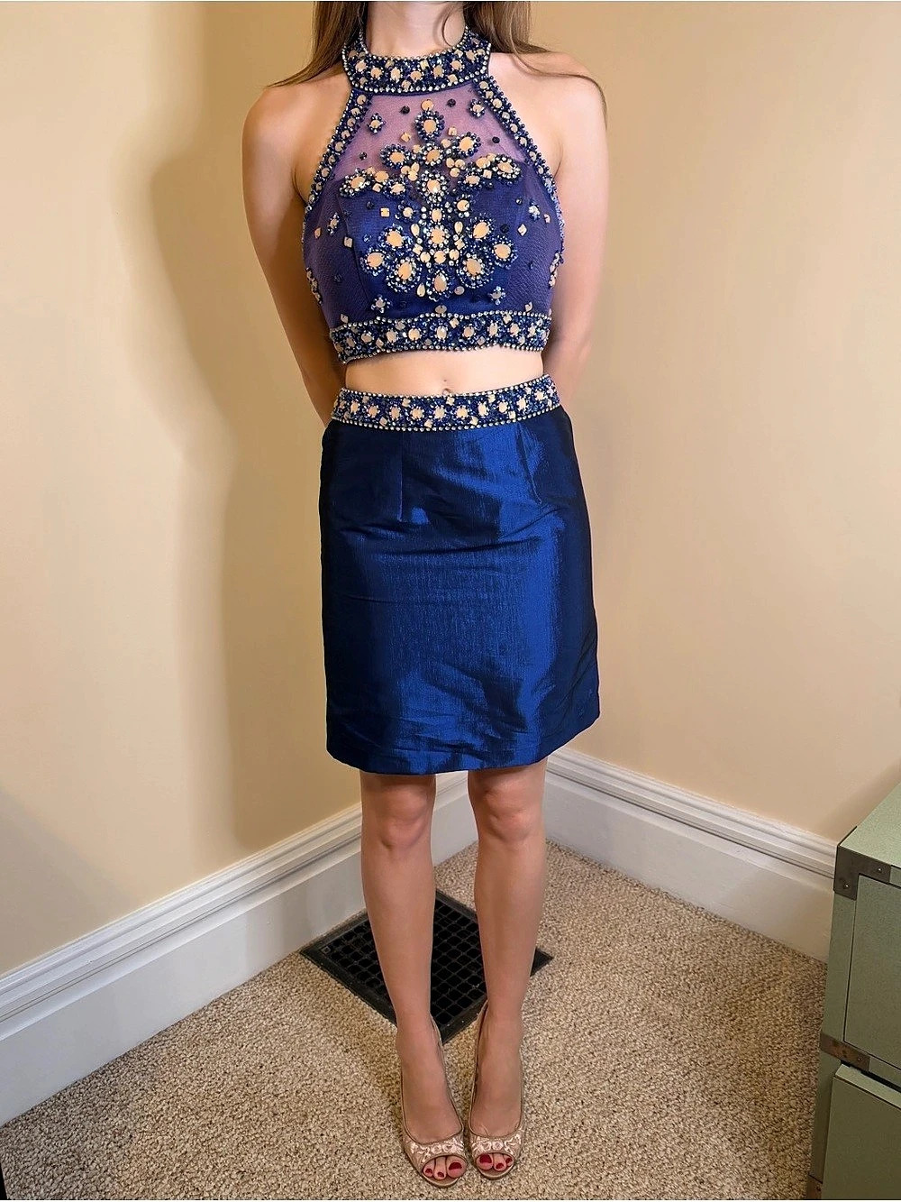Blue Homecoming Dress